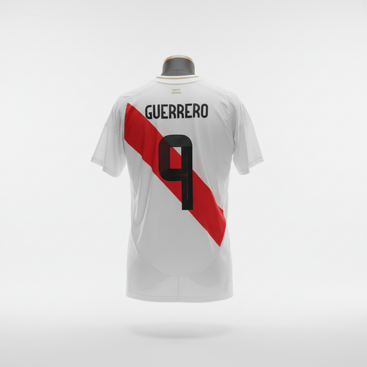 2024-2025 Peru Guerrero HOME Kit Soccer Jersey Shirt adidas Medium Authentic