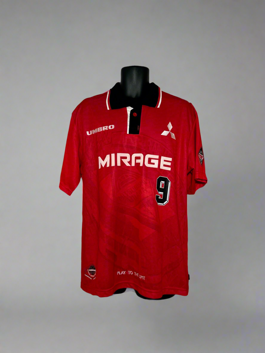 Urawa Red Diamonds Guido Buchwald #9 - Umbro - 1997/1998 - HOME Kit
