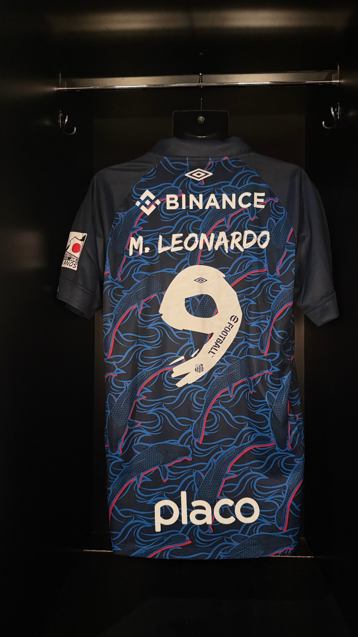 2023-2024 Santos M. Leonardo THIRD Kit Soccer Jersey Football Shirt Umbro Large Authentic