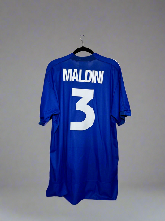 Italy Maldini #3 - Kappa - 1999/2000 - HOME Kit