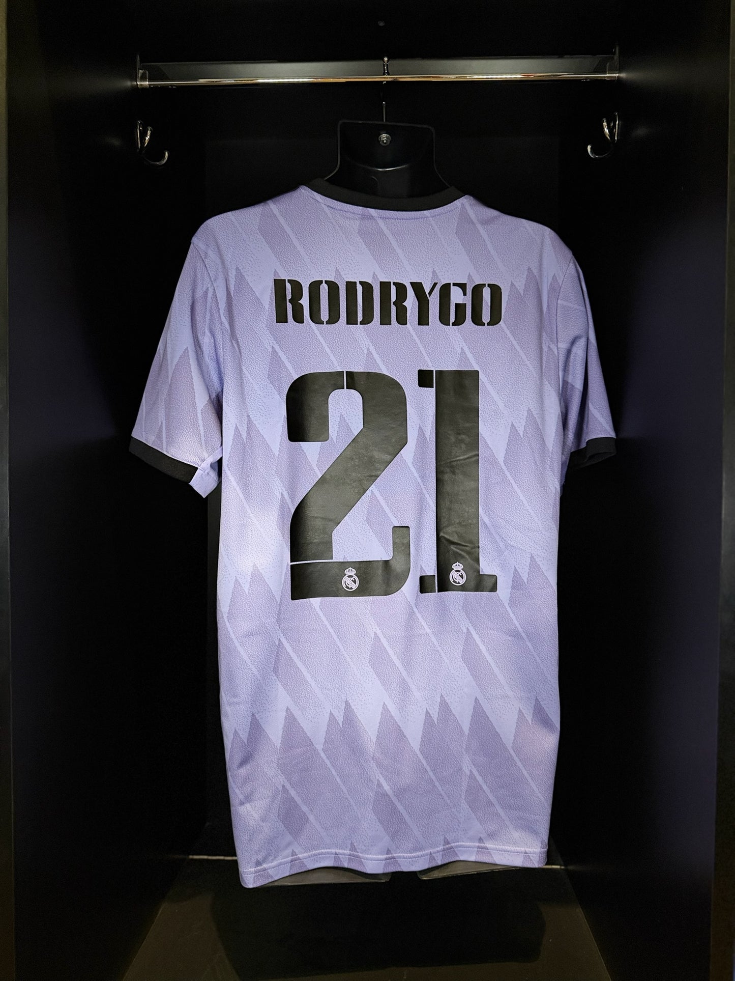 2022-2023 Real Madrid Rodrygo AWAY Kit Soccer Jersey Football Shirt adidas Large Authentic