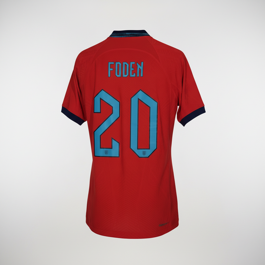 2022-2023 England Foden AWAY Kit Soccer Jersey Shirt Nike Small Authentic