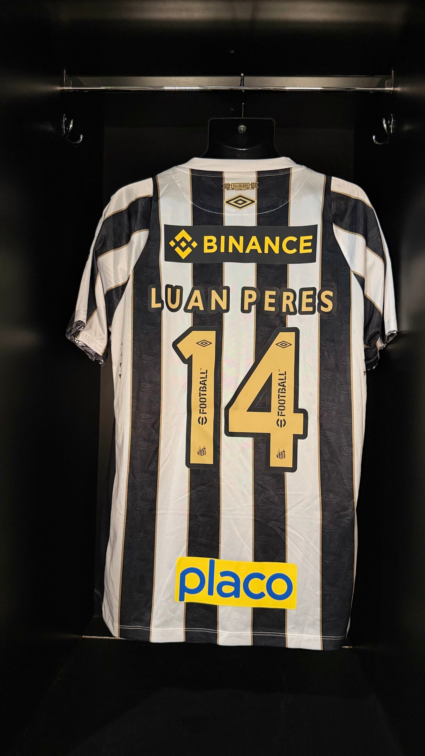 2024-2025 Santos Luan Peres AWAY Kit Soccer Jersey Football Shirt Umbro XL Authentic