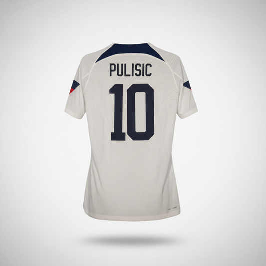 2022-2023 United States (USA) Pulisic HOME Kit Soccer Jersey Shirt Nike L Authentic