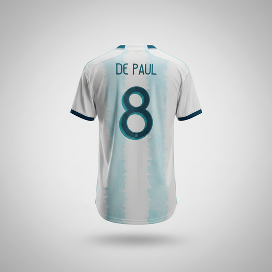 2019-2020 Argentina De Paul HOME Kit Soccer Jersey Shirt adidas XL Authentic