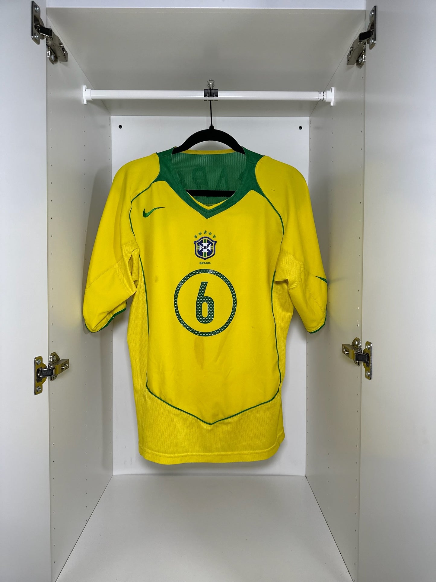 Brazil Roberto Carlos #6 - Nike - 2004/2005 - HOME Kit