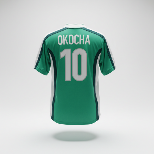 1998-2000 Nigeria Okocha HOME Kit Soccer Jersey Shirt Nike Small Authentic