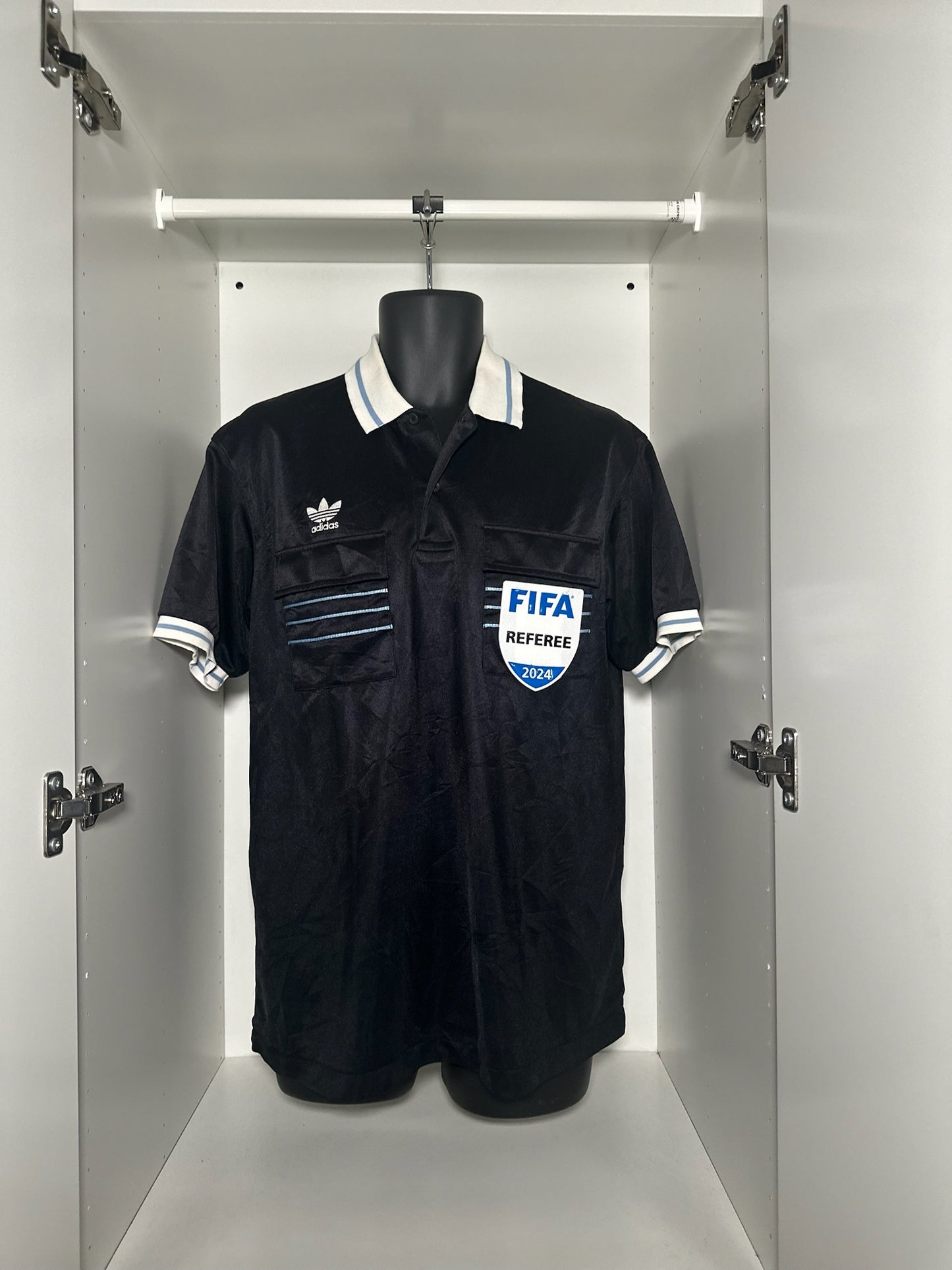 Referee - adidas - 1990's - Kit + One (1) UEFA & FIFA badge each