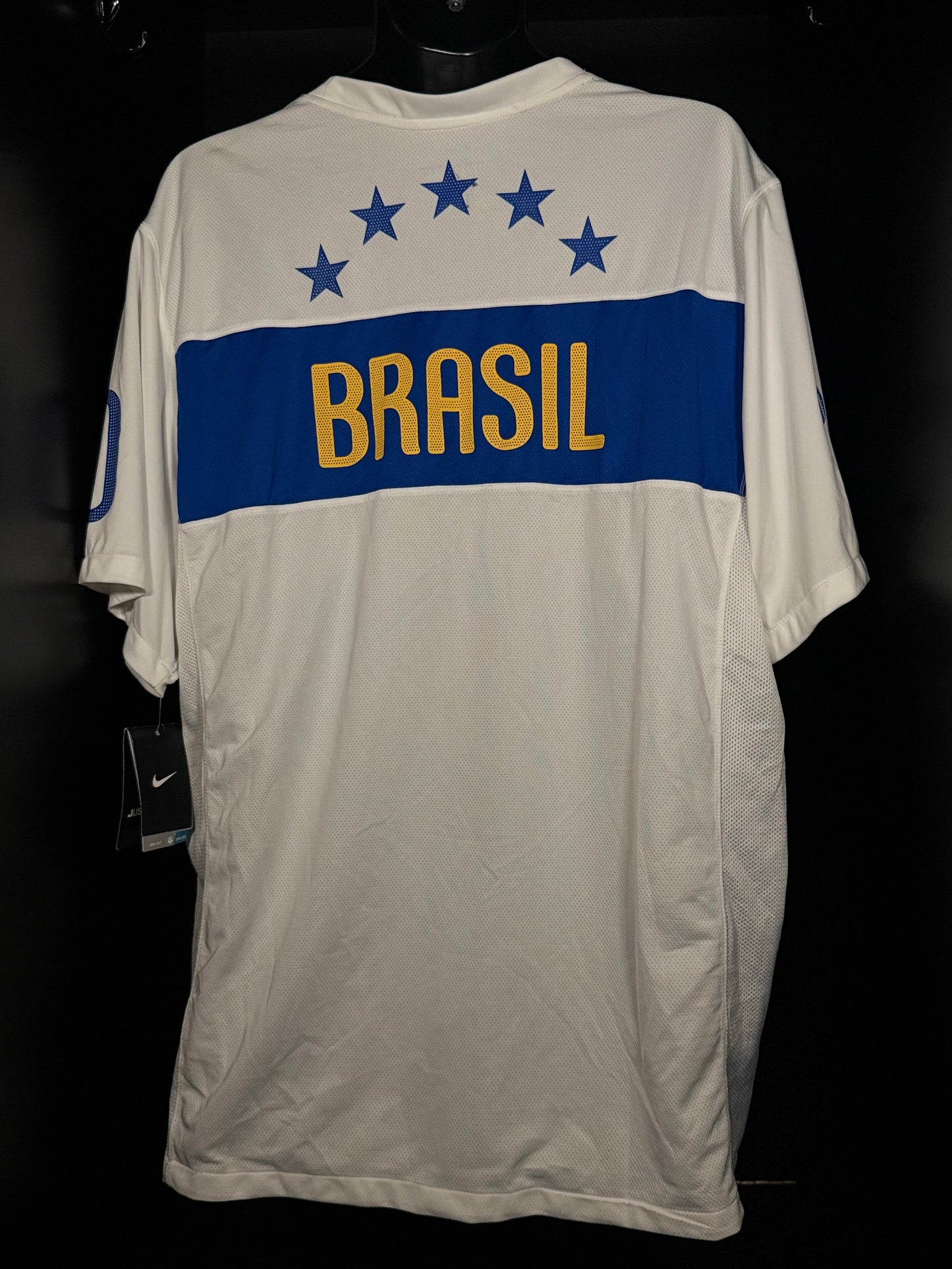 2008-2009 Brazil (CBF) TRAINING Pre Match Kit Soccer Jersey Shirt Nike 2XL XXL Authentic