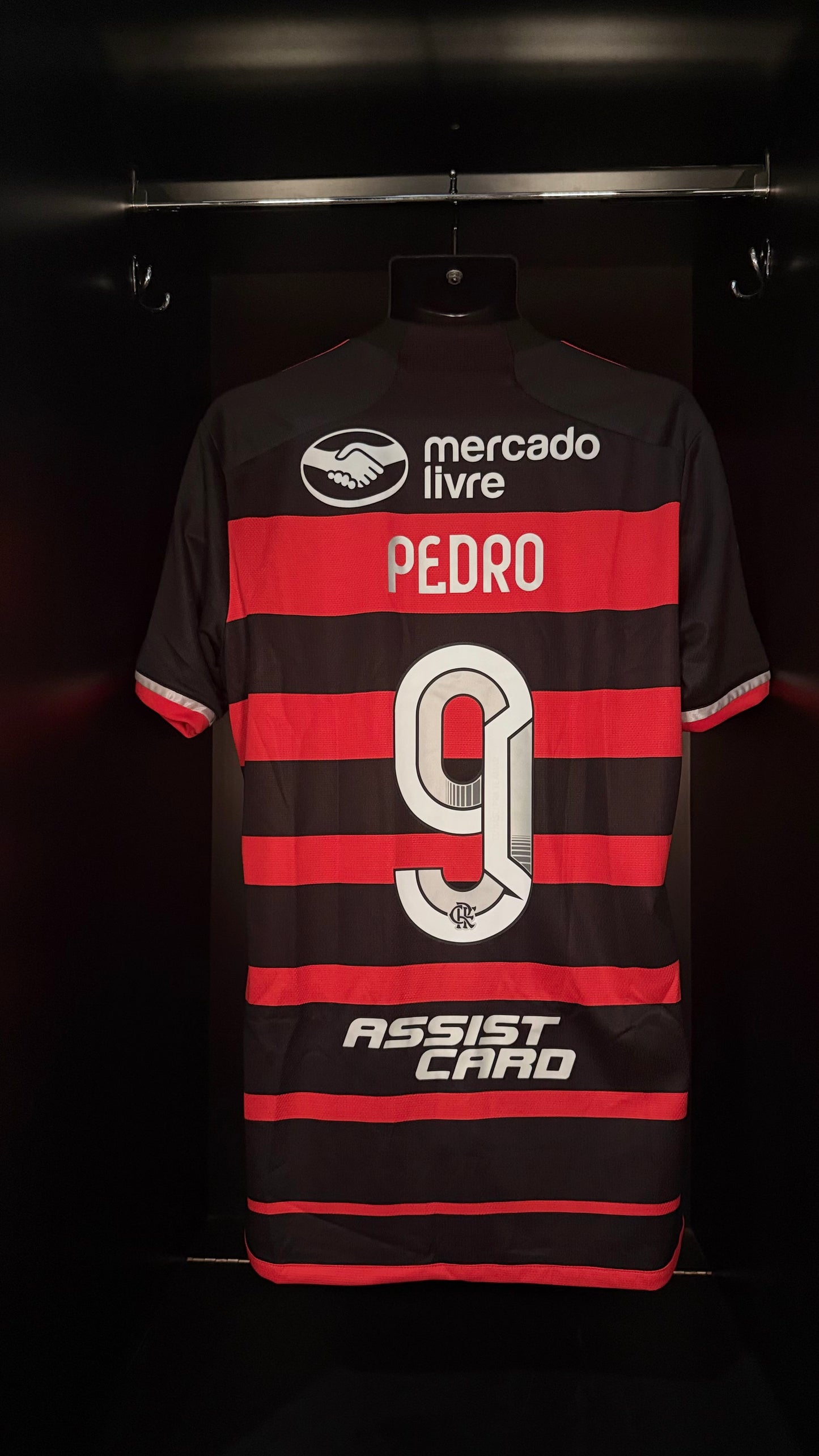2024-2025 Flamengo Pedro HOME Kit Soccer Jersey Football Kit adidas Large Authentic