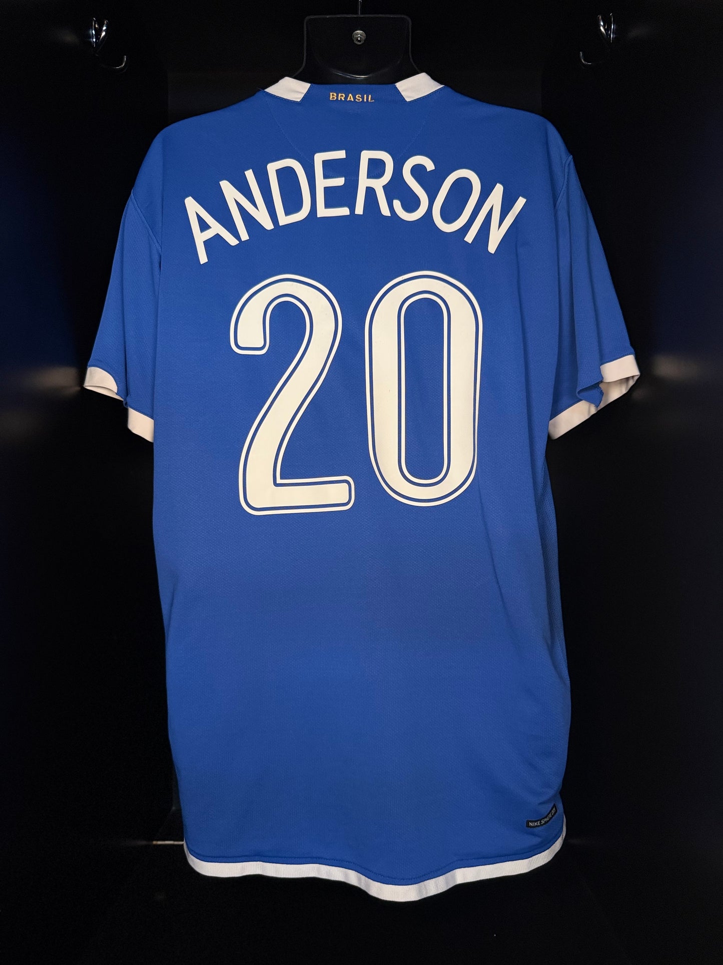 2006-2007 Brazil Anderson AWAY Kit - Soccer Jersey Football Shirt Nike XL Authentic