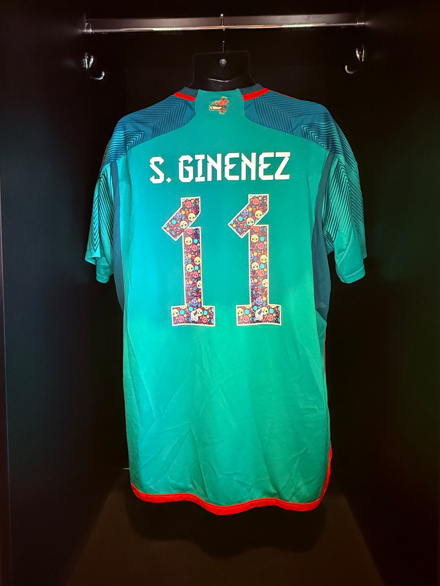 2022-2023 Mexico "Dia de los Muertos" S. Giménez HOME Kit Soccer Jersey Football Shirt adidas XL Authentic