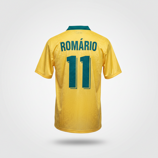 1994-1996 Brazil (CBF) Romario HOME Kit - Soccer Jersey Football Shirt Umbro Medium Authentic