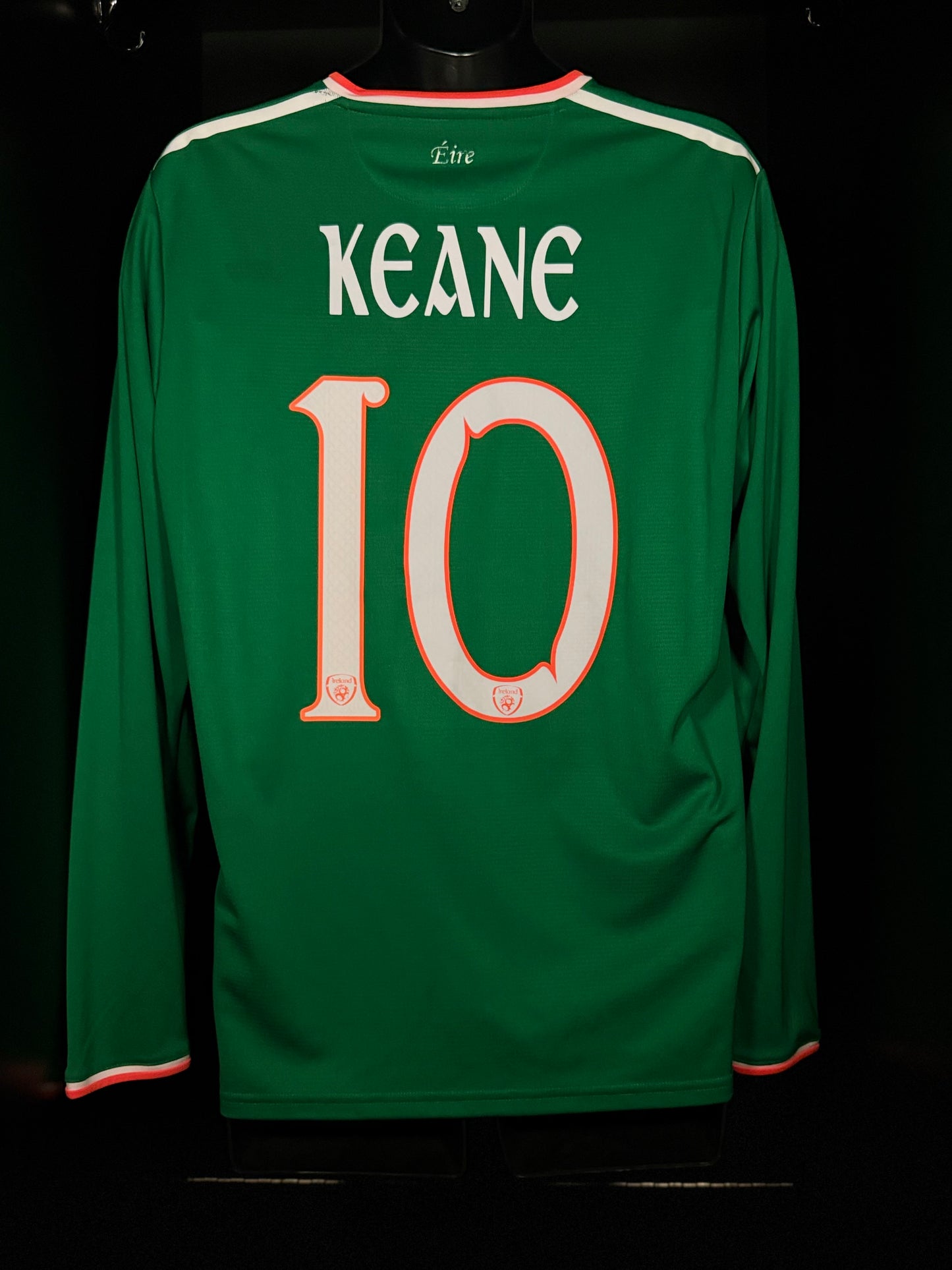 2017-2018 Ireland Keane HOME Kit Soccer Jersey Shirt New Balance Large Authentic