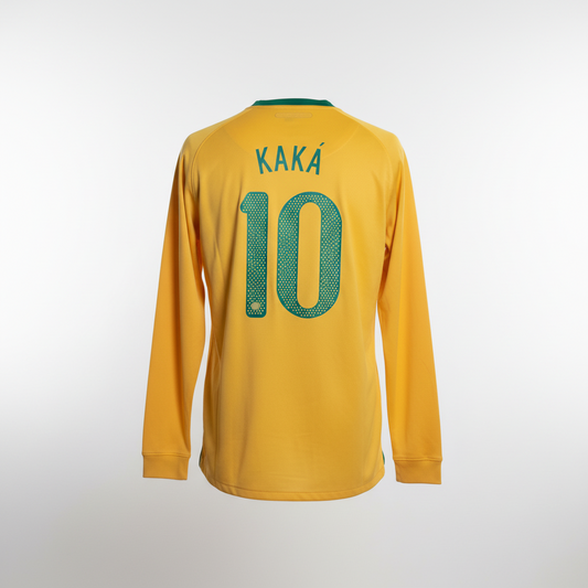 2010-2011 Brazil (CBF) Kaká #10 HOME Kit Soccer Jersey Shirt Nike Extra-Large Authentic