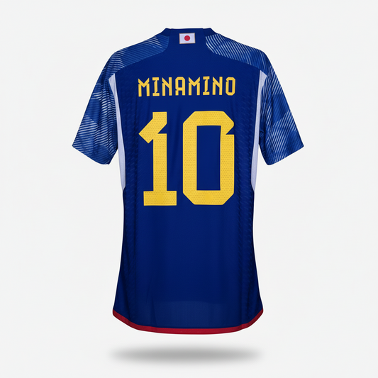 2022-2023 Japan Minamino HOME Kit Soccer Jersey Shirt adidas Large Authentic