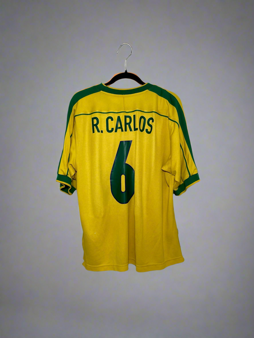Brazil R. Carlos #6 - Nike - 1998/1999 - HOME Kit