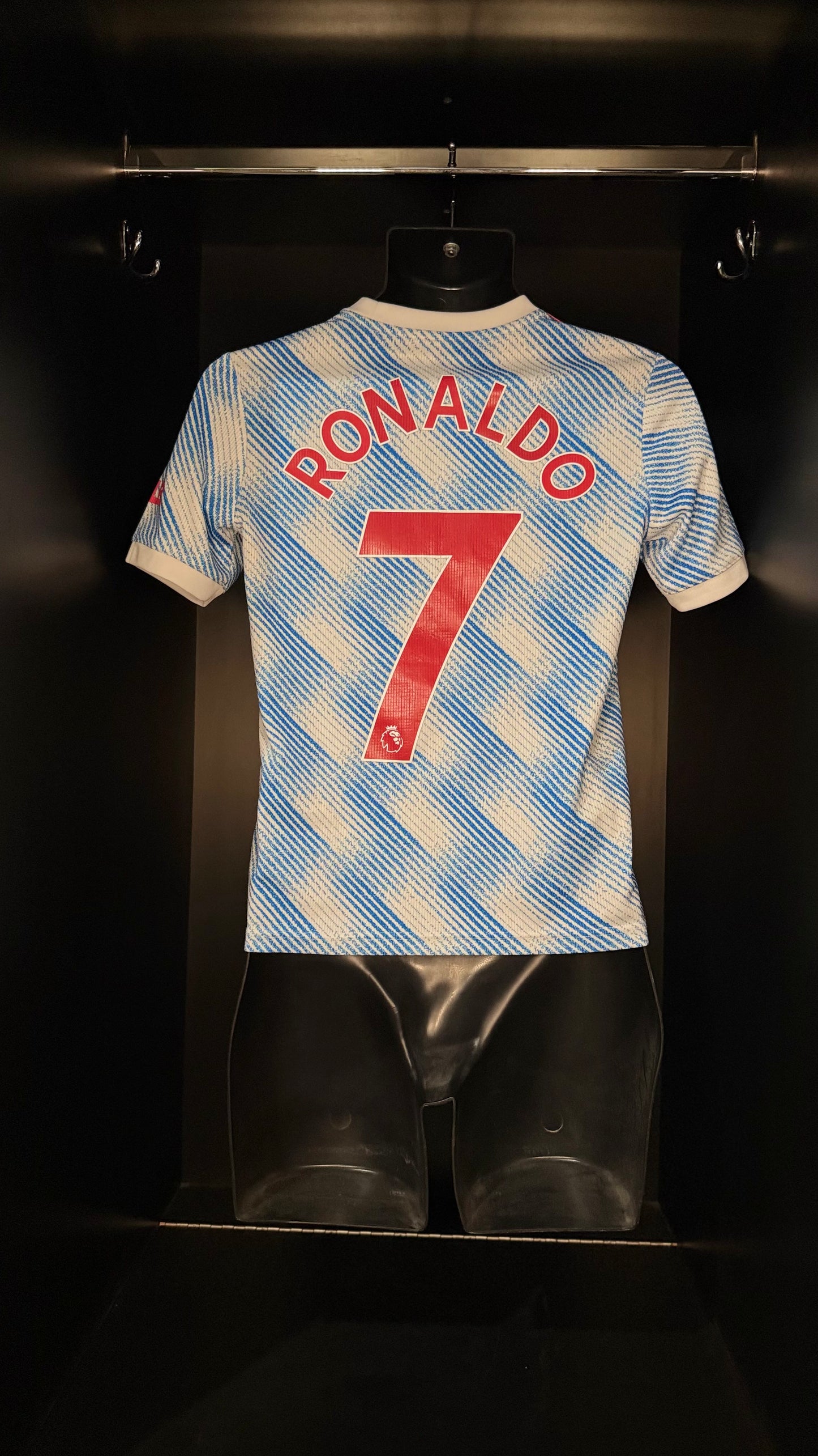 2021-2022 Manchester United Ronaldo AWAY Kit Soccer Jersey Football Shirt adidas Youth Medium Authentic