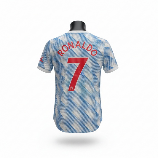 2021-2022 Manchester United Ronaldo AWAY Kit Soccer Jersey Football Shirt adidas Youth Medium Authentic