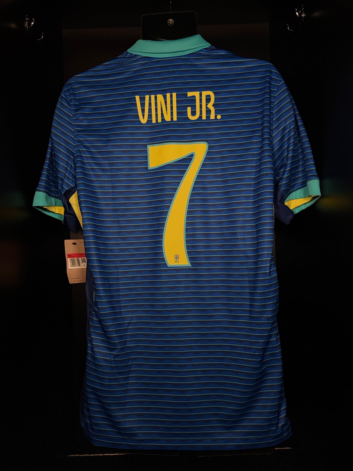 2024-2025 Brazil Vini Jr. AWAY Kit Soccer Jersey Shirt Nike Large Authentic