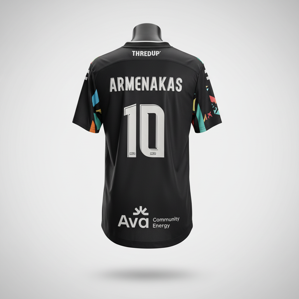 2025-2026 Oakland Roots Armenakas HOME Kit Soccer Jersey Shirt Charly Large Authentic