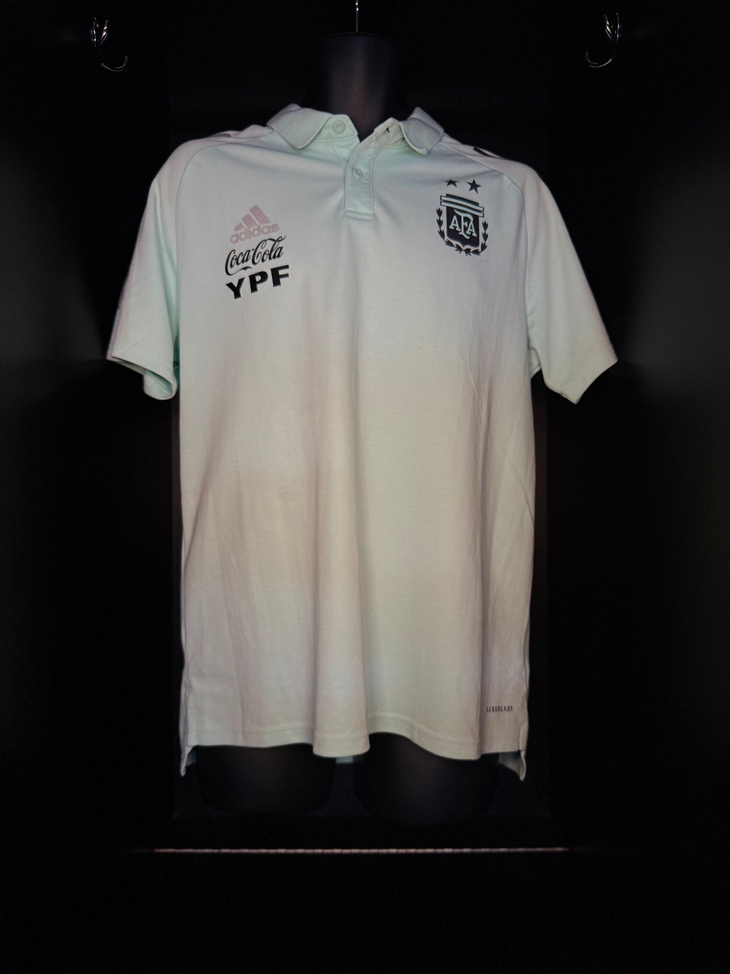 2021-2022 Argentina Staff Polo Kit Soccer Jersey Shirt adidas Large Authentic