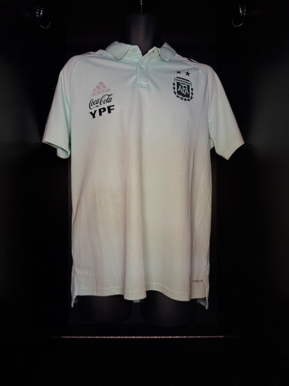 2021-2022 Argentina Staff Polo Kit Soccer Jersey Shirt adidas Large Authentic