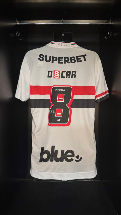 2025-2026 São Paulo FC Oscar HOME Kit Soccer Jersey Football Shirt New Balance Medium Authentic