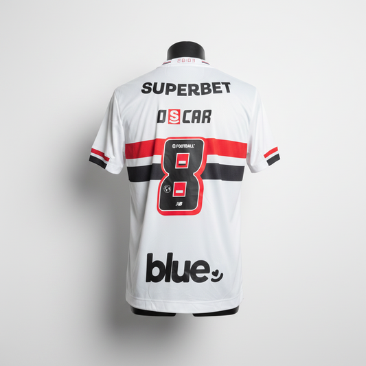 2025-2026 São Paulo FC Oscar HOME Kit Soccer Jersey Football Shirt New Balance Medium Authentic