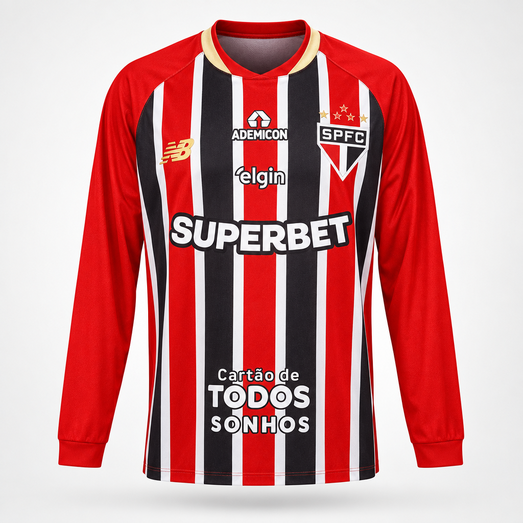 2025-2026 São Paulo FC Oscar AWAY Kit Soccer Jersey Football Shirt New Balance Medium Authentic