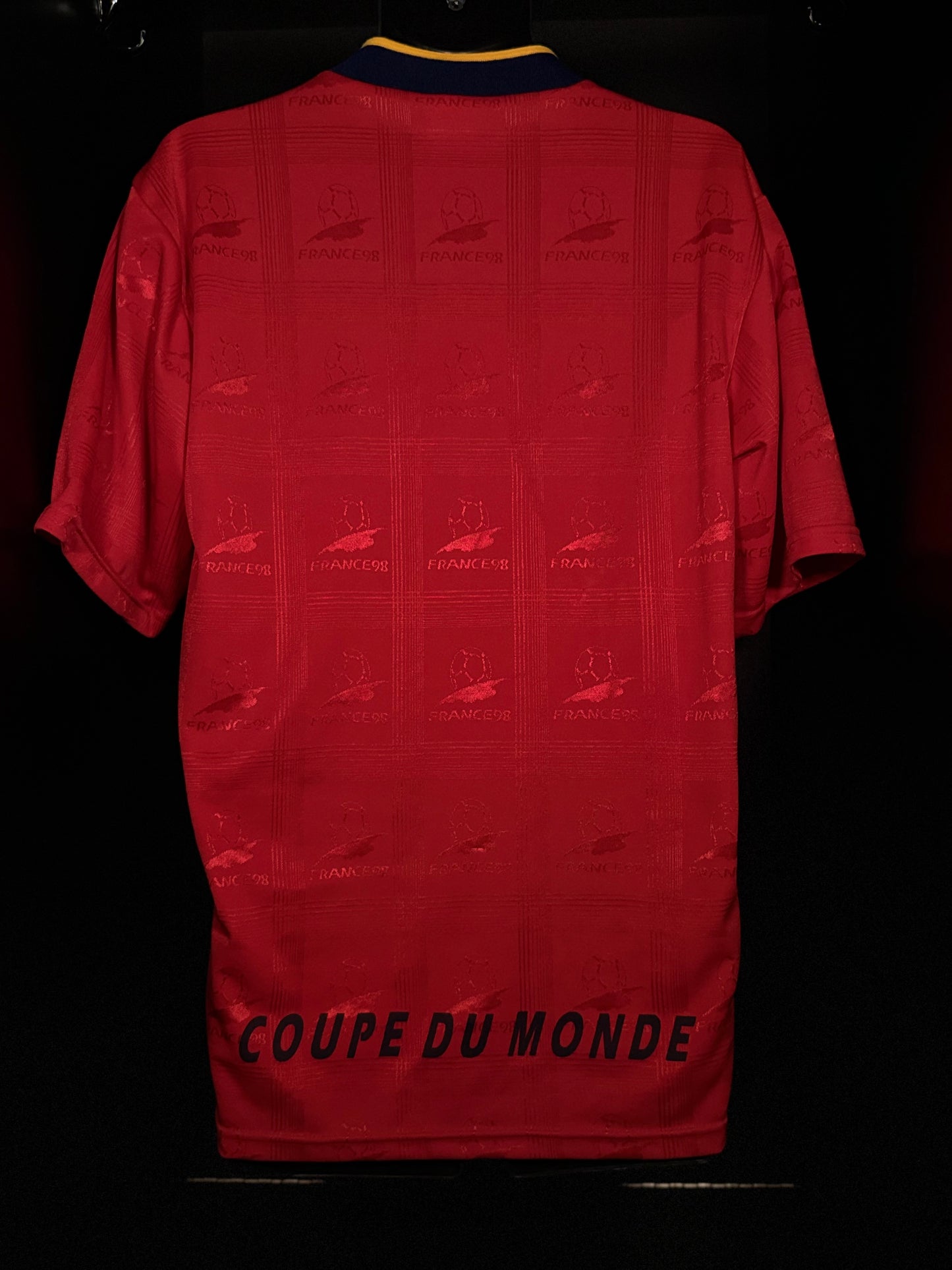1998 FIFA World Cup France Coupe du Monde LICENSED Fan Kit Soccer Jersey Shirt Medium Authentic