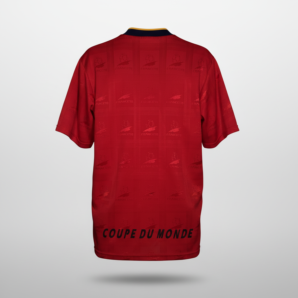 1998 FIFA World Cup France Coupe du Monde LICENSED Fan Kit Soccer Jersey Shirt Medium Authentic