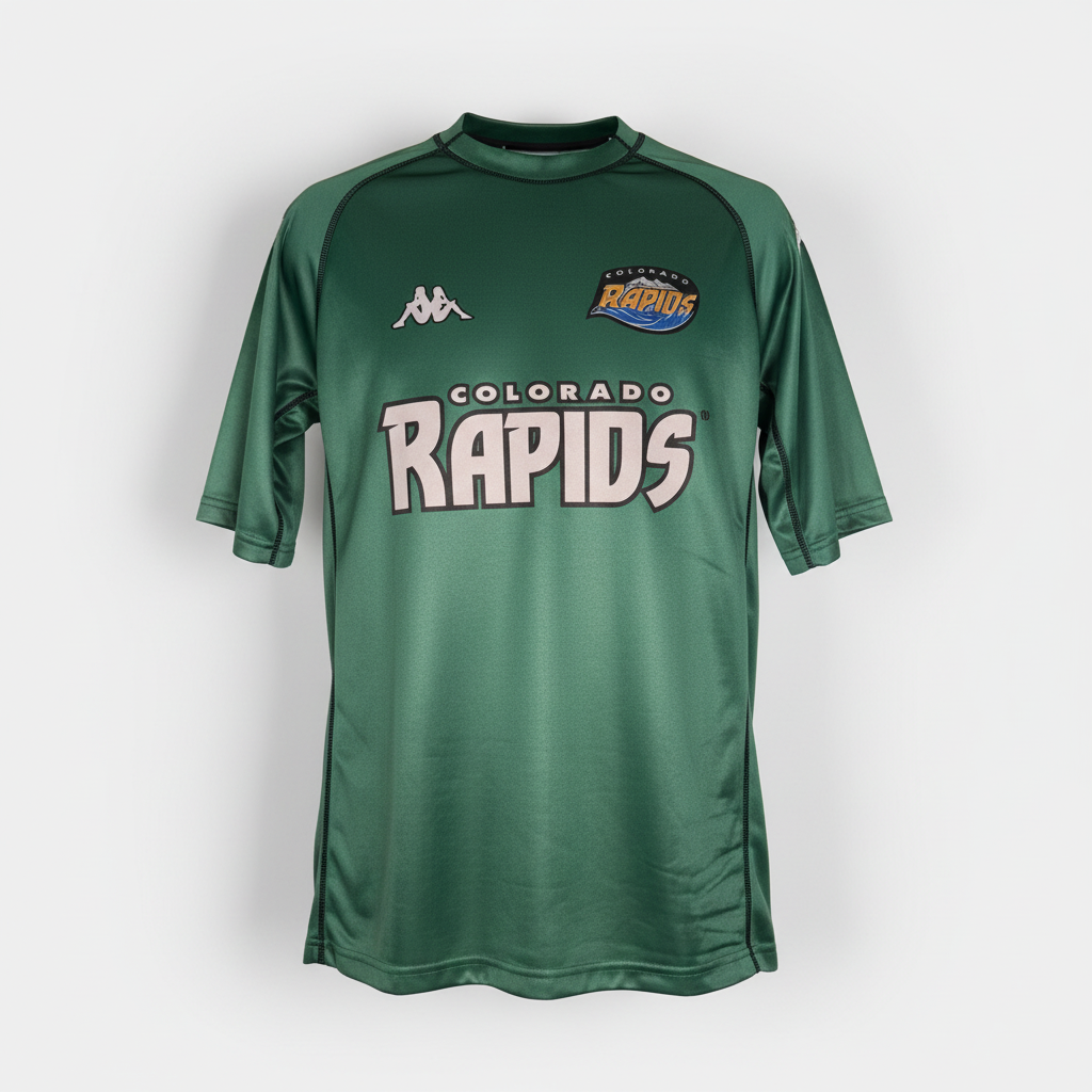 2001-2002 Colorado Rapids HOME Kit Soccer Jersey Shirt Kappa Large Authentic