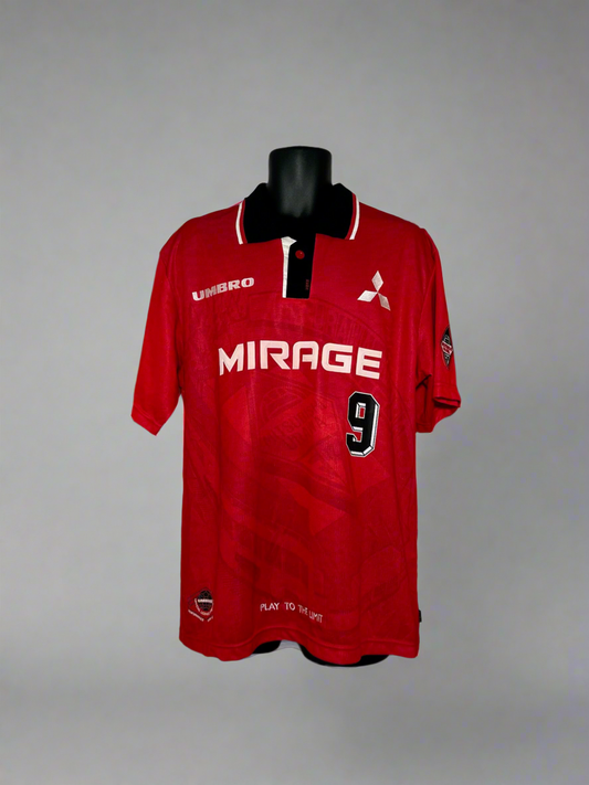 Urawa Red Diamonds Guido Buchwald #9 - Umbro - 1997/1998 - HOME Kit