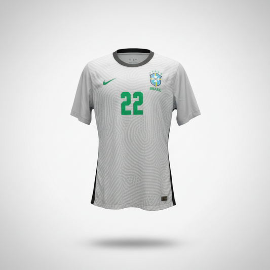 2020-2021 Brazil #22 GK Kit Soccer Jersey Shirt Nike Extra-Large Authentic