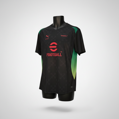 2024-2025 AC Milan "OFF WHITE" WARMUP Kit Soccer Jersey Football Shirt Puma Medium Authentic