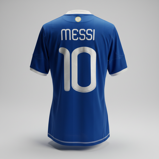 2010-2011 Argentina Messi AWAY Kit Soccer Jersey Shirt adidas Medium Authentic