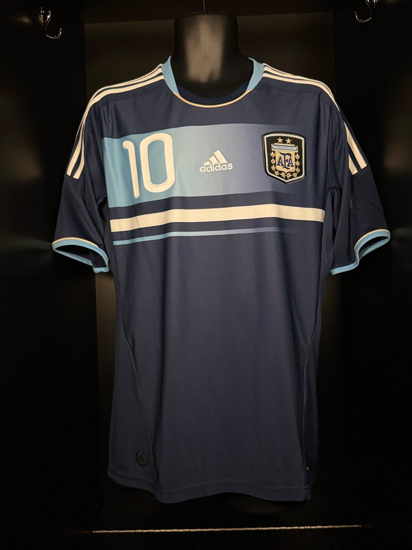 2011-2013 Argentina Messi AWAY Kit Soccer Jersey Shirt adidas Medium Authentic