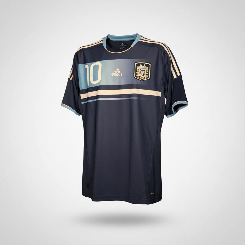 2011-2013 Argentina Messi AWAY Kit Soccer Jersey Shirt adidas Medium Authentic