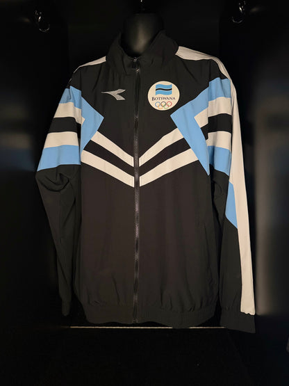 2024-2025 Botswana Olympic Team JACKET Soccer Diadora Large Authentic