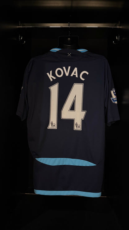 2009-2010 West Ham United Kovac AWAY Kit Soccer Jersey Football Shirt Umbro XL Authentic