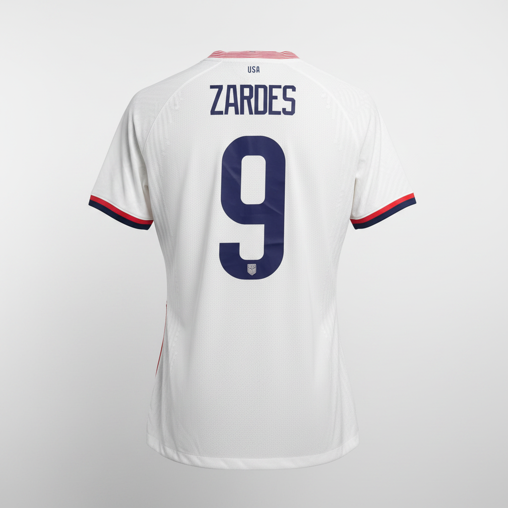 2020-2021 United States (USA) Zardes HOME Kit - Soccer Jersey Football Shirt Nike Medium Authentic