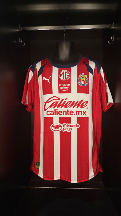 2025-2026 Chivas Guadalajara Alvarado HOME Kit Soccer Jersey Football Shirt Puma Large Authentic