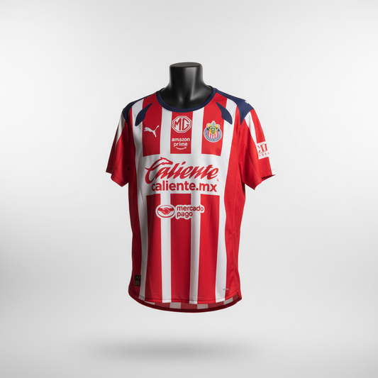 2025-2026 Chivas Guadalajara Alvarado HOME Kit Soccer Jersey Football Shirt Puma Large Authentic