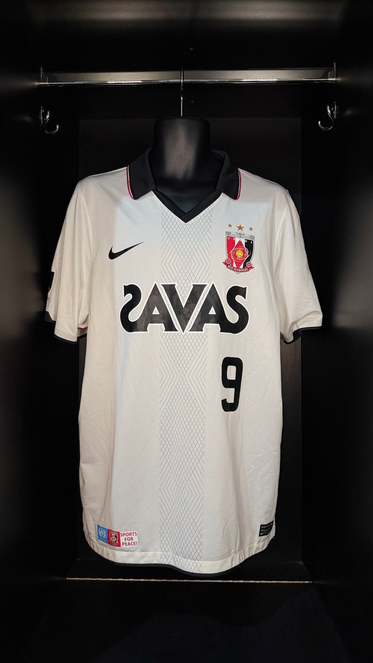 2011-2012 Urawa Red Diamonds Edmilson AWAY Kit Soccer Jersey Football Shirt Nike XXL Authentic
