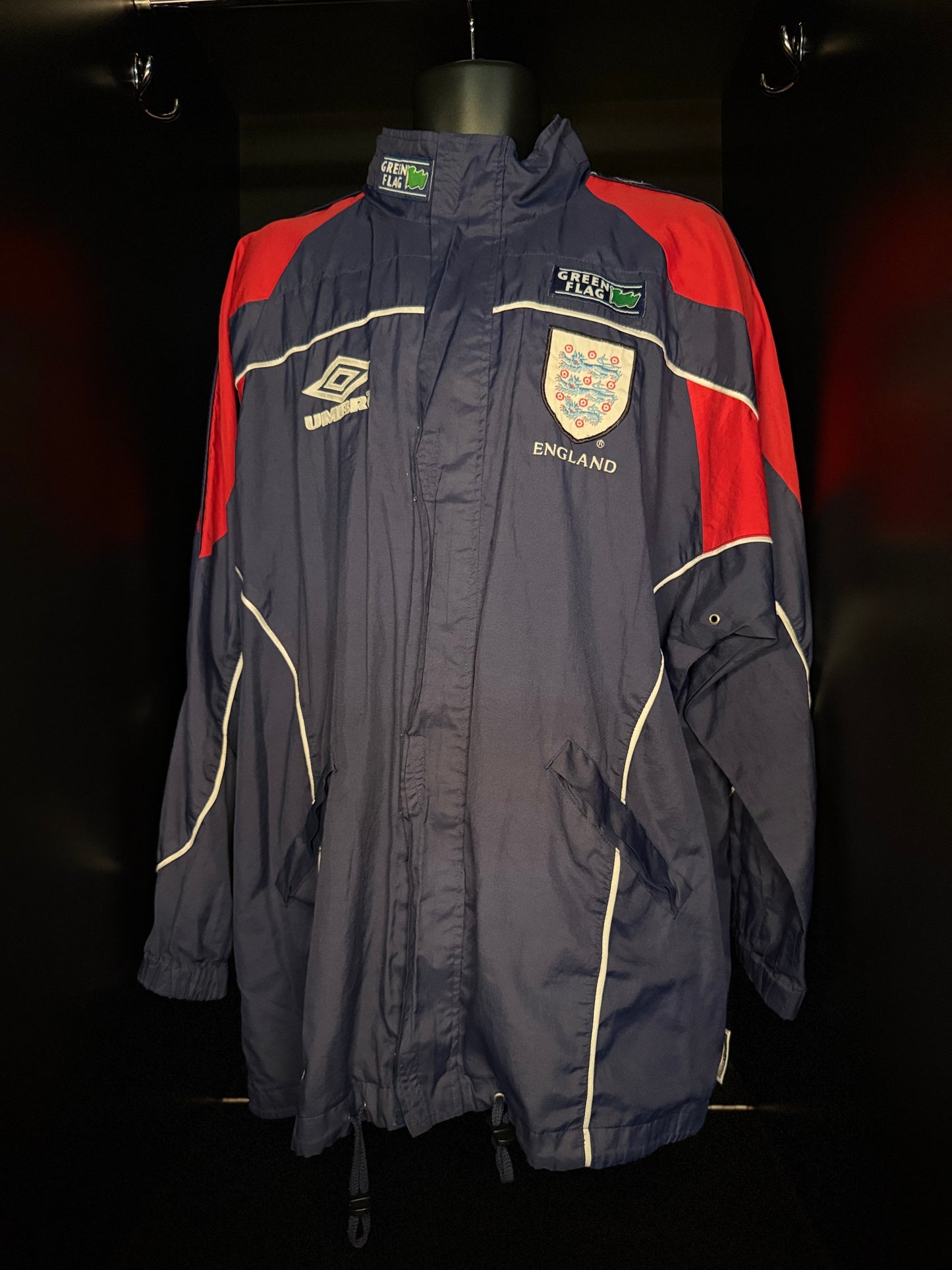 1995-1997 England JACKET Soccer Umbro Large Authentic