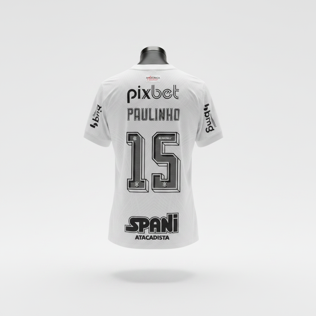 2023-2024 Corinthians Paulinho HOME Kit Soccer Jersey Football Shirt Nike Large Authentic