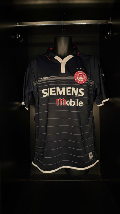 2003-2004 Olympiacos Piraeus Giovanni AWAY Kit Soccer Jersey Football Shirt Umbro Medium Authentic