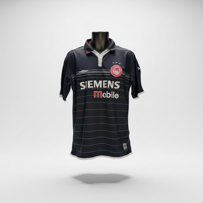 2003-2004 Olympiacos Piraeus Giovanni AWAY Kit Soccer Jersey Football Shirt Umbro Medium Authentic