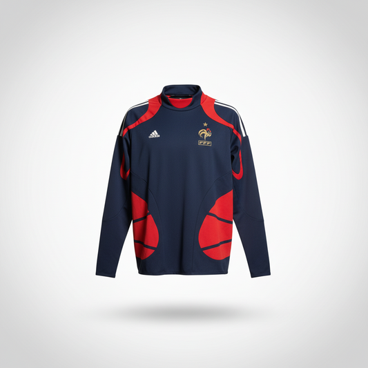 2007-2008 France TRAINING TOP Kit Soccer Football adidas Small Authentic